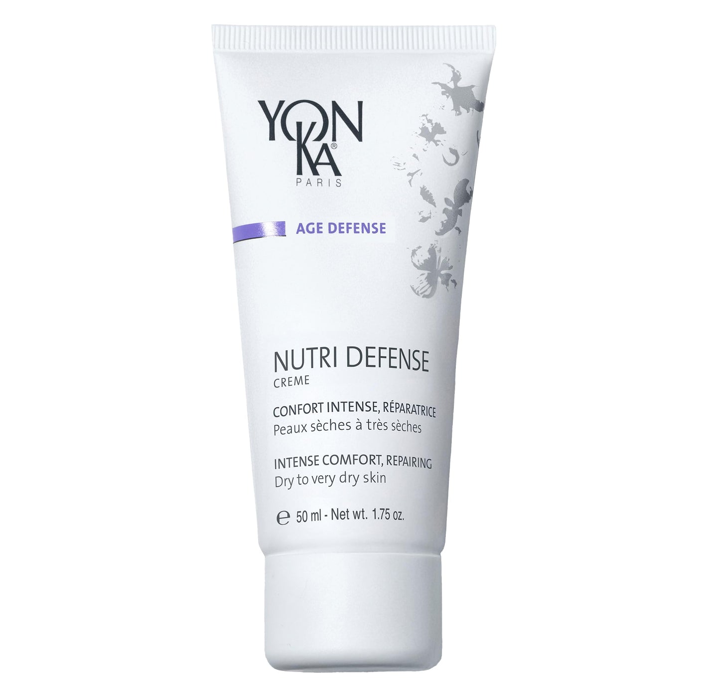 Yonka Nutri-Defense Creme, Nourishing Dry Skin Facial Moisturizer, Rich Shea Butter Treatment Cream with Prebiotics and Probiotics, Dry and Sensitive Skin, Paraben-Free