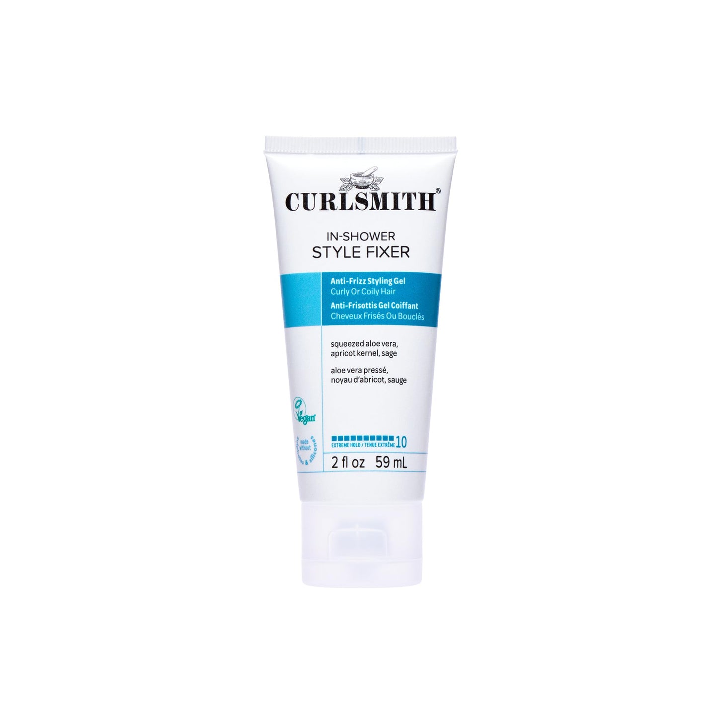 CURLSMITH In-Shower Style Fixer - Strong Hold Gel for Curls, Humidity-Proof Curl Styler, For All Curl Types, Vegan & Cruelty Free (2 oz)
