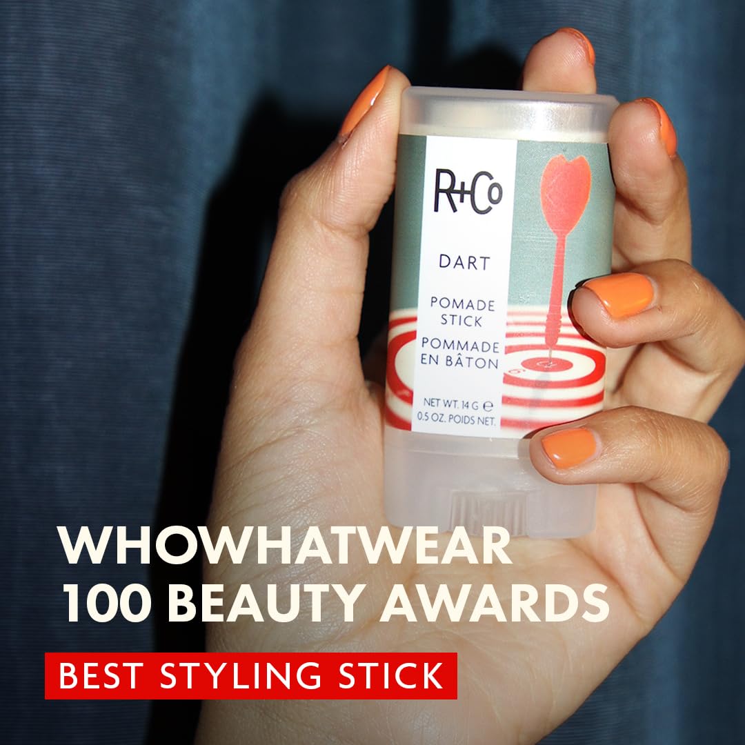 R+Co Dart Hair Wax Stick | Tame Flyaways, Sculpt & Polish | Long-Lasting Texture | Vegan + No Parabens | 0.5 Ounce (Pack of 1)