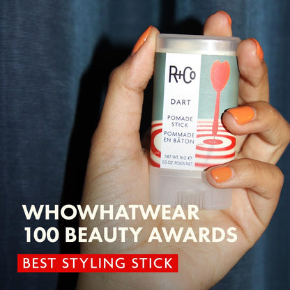 R+Co Dart Hair Wax Stick | Tame Flyaways, Sculpt & Polish | Long-Lasting Texture | Vegan + No Parabens | 0.5 Ounce (Pack of 1)