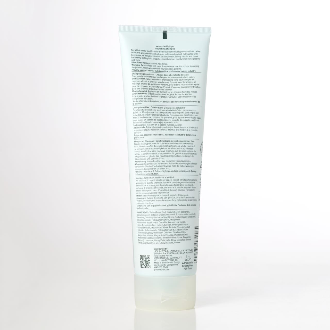 Awapuhi Wild Ginger by Paul Mitchell Nourishing Shampoo, Ultra Rich, Color-Safe Formula, For Dry, Damaged + Color-Treated Hair