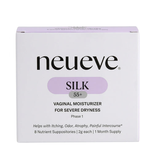 NeuEve Silk Long-lasting Vaginal Moisturizer- Provides Soothing Moisture for Dryness & Discomfort All-Natural Ingredients, Phase 1 | 8 Count | 1-Month Supply