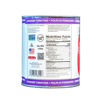 SMT SAN MERICAN TOMATO, Crushed Tomatoes, 28oz