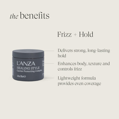 L'ANZA Healing Style Sculpting Paste with Strong Hold Effect, Sculpts & Defines Hair While Styling, With Advanced Control Technology and Natural Ingredients, Suitable for All Hair Types (3.4 Fl Oz)