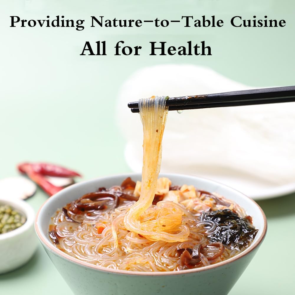 Phuumy 0.44lb Lungkuw Glass Noodles Chinese Noodles Authentic Rice Vermicelli Noodlesglass Noodle Pea Flour Mung Bean 200g