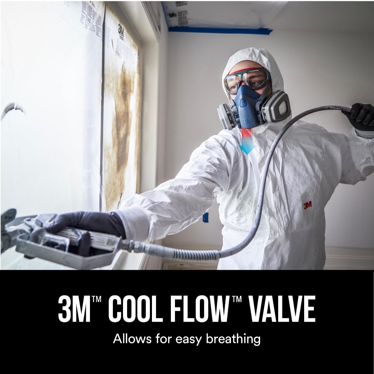3M™ Advanced Comfort Reusable Respirator 7512P1-DC, OV/P95, Mdm, 1-Fcpc, 1-pr of 6001 Crtdgs, 2-prs 5P71 Fltrs, 1-pr 501 Rtnrs