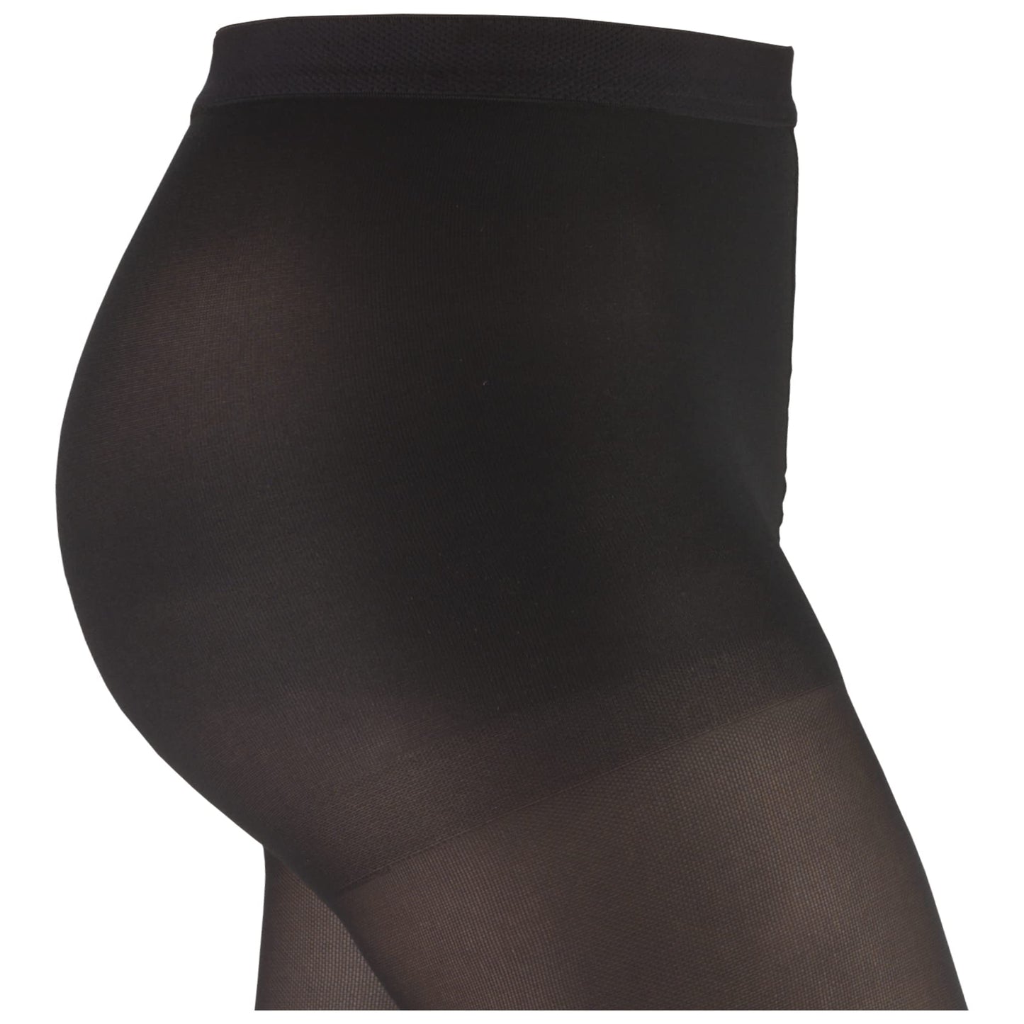 Truform Women's 20-30 mmHg Medical Compression Tights, Footless Opaque Shapewear Support Pantyhose, Large