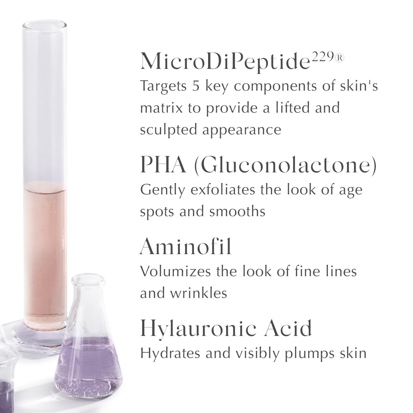 EXUVIANCE AGE REVERSE+ Advanced Total Correct Firming Antiaging Face Serum - For Fine Lines and Deep Wrinkles - Hydrates, Brightens & Evens Skin Tone with Peptides, Hyaluronic Acid and PHA, 1 Fl Oz