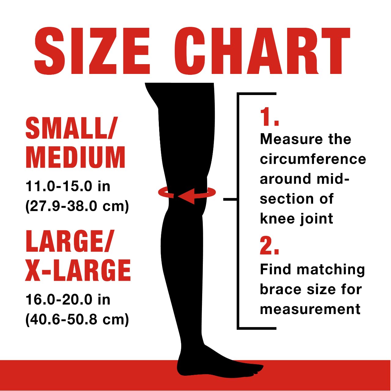 ACE Brand Compression Knee Support Neoprene, Large/X- Large