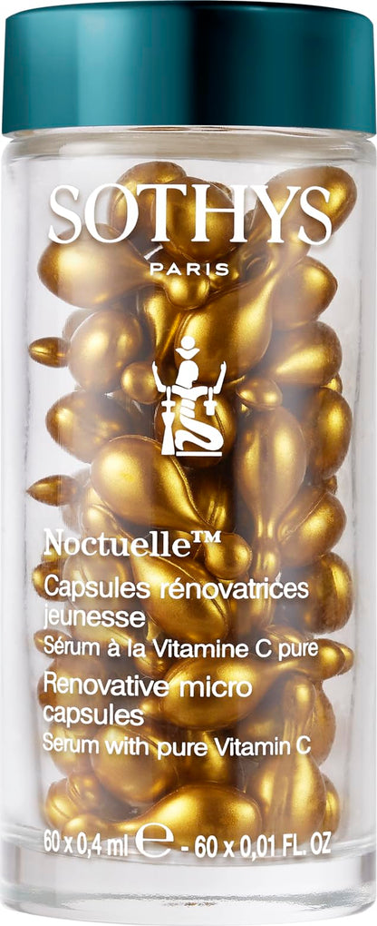 SOTHYS Renovative Micro-Capsules - Vitamin C Serum for Face | Vegan Capsules | Anti-Aging, Dark Spot | Night Treatment | 60 x .01 Fl Oz