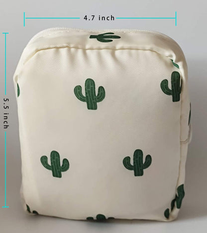 Orga'Neat Period Pouch, Period Bags For Teen Girls School, Sanitary Napkin Storage Bag For Feminine Products Panty Liners Menstrual Pads Tampon and More, Small Period Bag For Purse Travel Office…