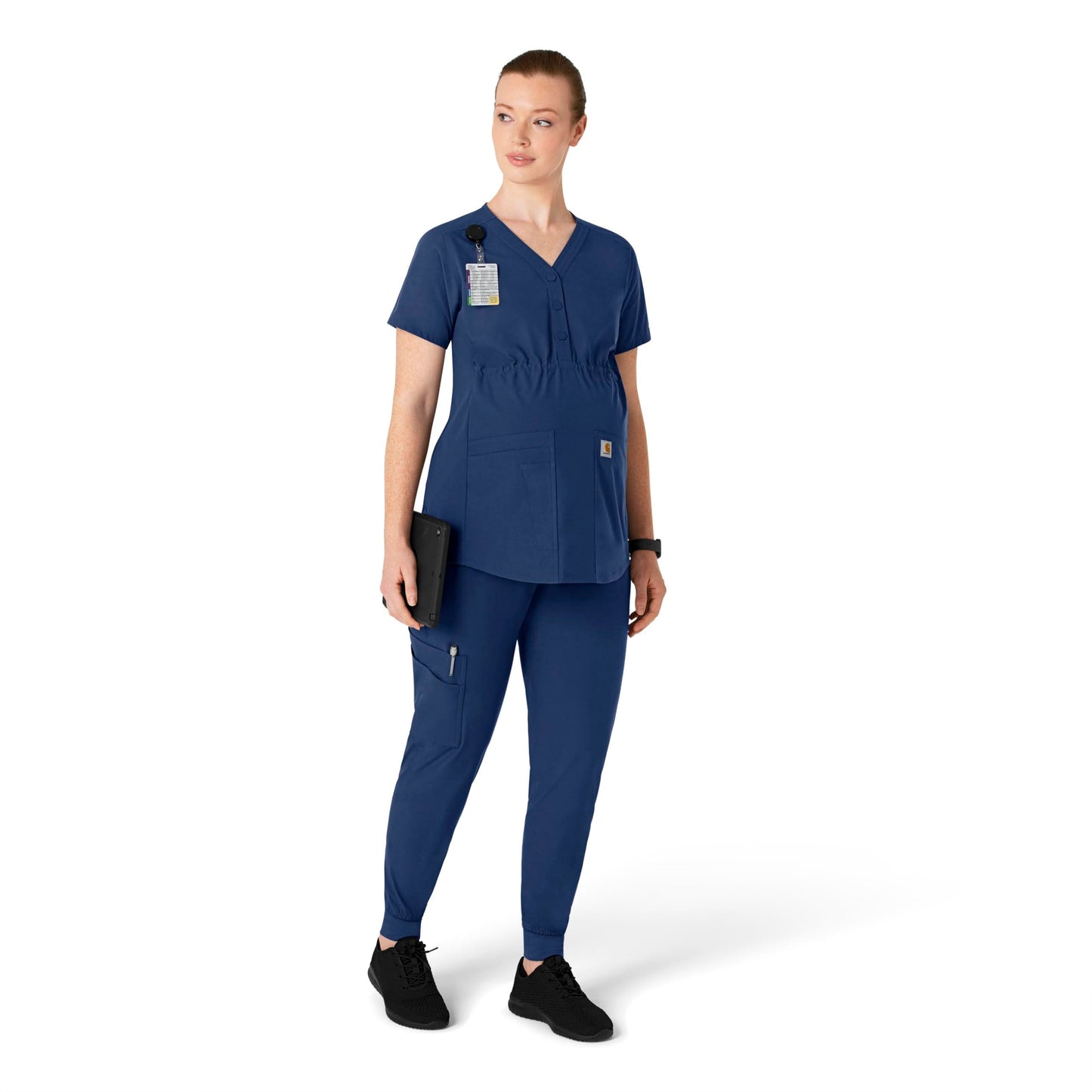 Carhartt Women's Maternity Jogger Scrub Pant - Navy, XS