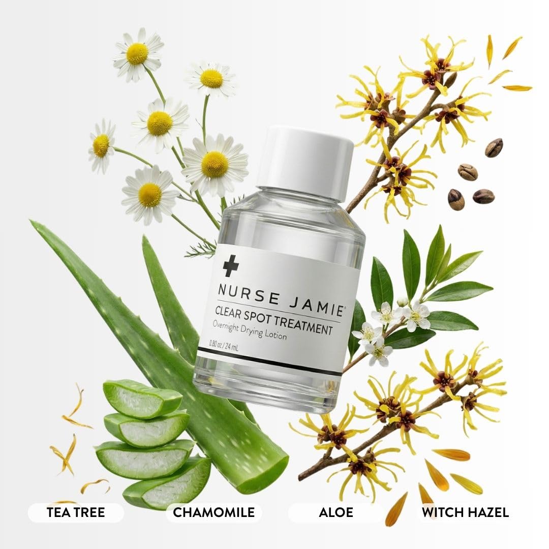 Nurse Jamie Clear Spot Treatment – Fast-Acting Overnight Blemish Treatment with Salicylic Acid, Glycolic Acid & Sulfur