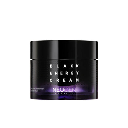 Neogen Dermalogy Black Energy Cream | Revitalizing & Nourishing Gel Moisturizer Sleep Mask Facial Cream w/Plant-Derived Ingredients 2.7oz