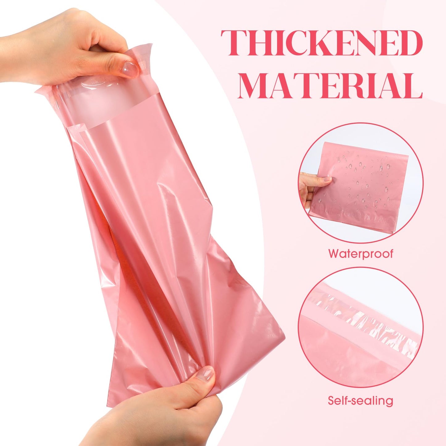 1000 Pcs Sanitary Napkin Disposal Bags Bulk Pink Feminine Hygiene Bags Pack 9.8 x 5.9 Inch to Block Odors for Tampons and Pads Work and Home Dormitories Place