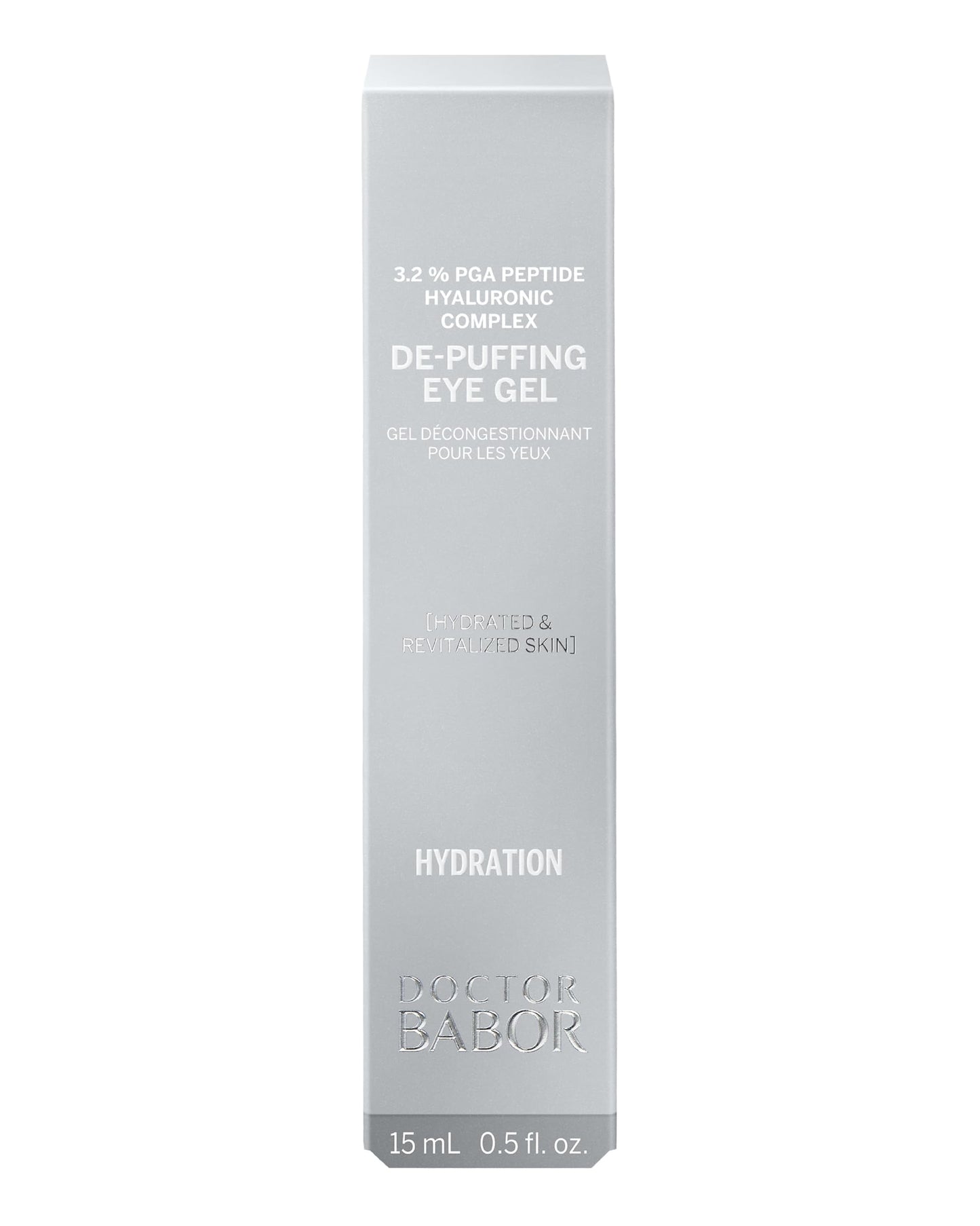 BABOR DOCTOR De-Puffing Eye Gel, Moisturising Eye Cream, Cooling Gel Texture, Anti-Wrinkle, Radiant Eye Area, Eye Care with Multimolecular Hyaluronic Acid, Vegan Formula, 15 ml