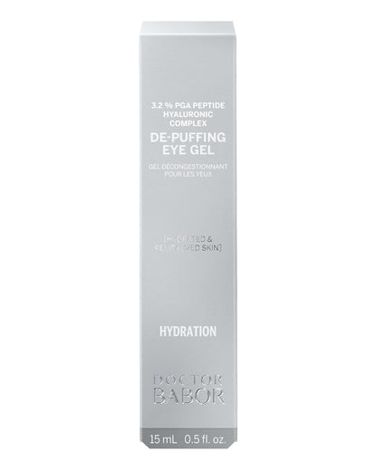 BABOR DOCTOR De-Puffing Eye Gel, Moisturising Eye Cream, Cooling Gel Texture, Anti-Wrinkle, Radiant Eye Area, Eye Care with Multimolecular Hyaluronic Acid, Vegan Formula, 15 ml