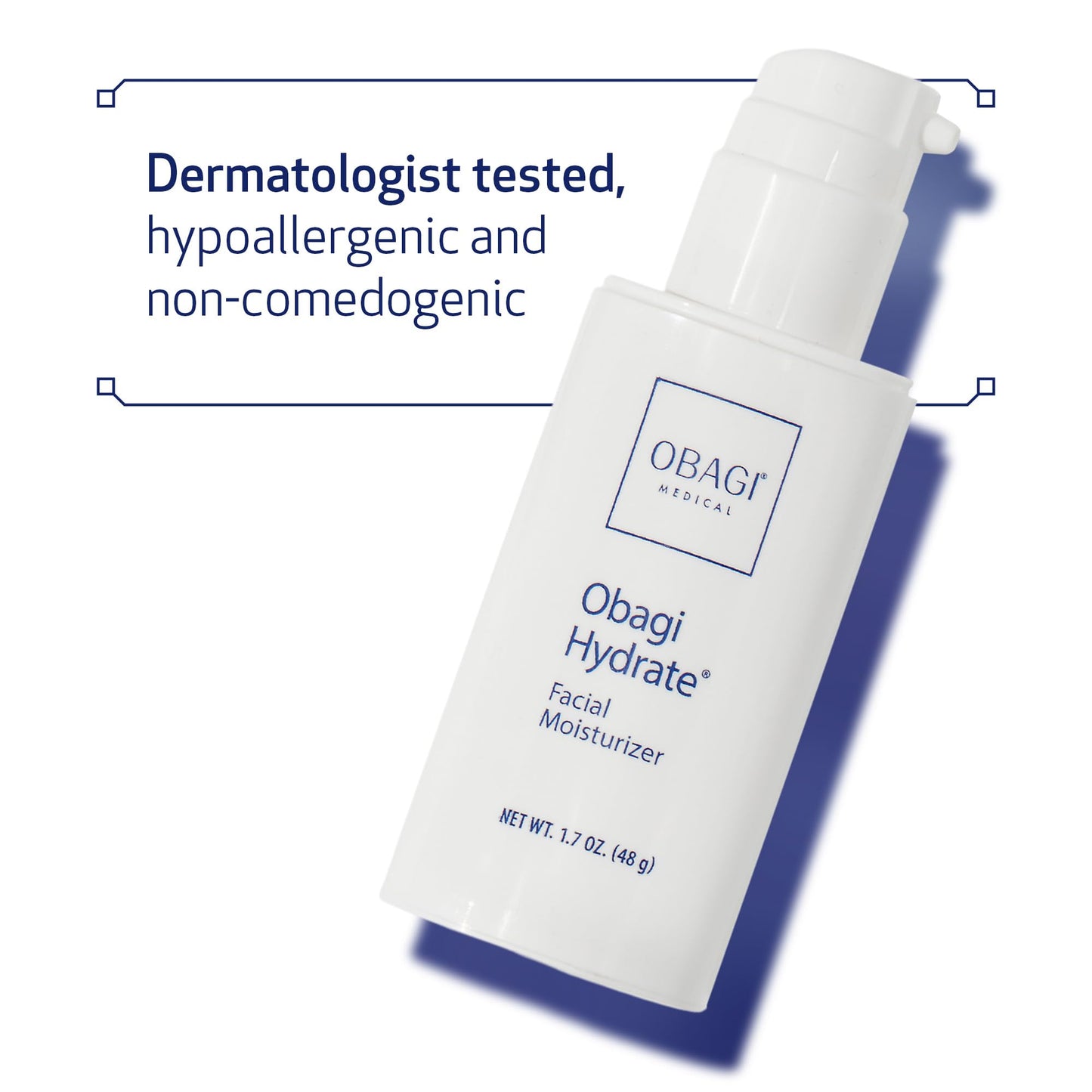 Obagi Hydrate Facial Moisturizer – Non-Comedogenic Intensely Hydrating All Day Moisturizer that Combats Dryness with Tara Seed Extract, Shea Butter & Avocado Oil