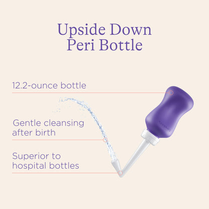 Lansinoh Bounce Back Postpartum Bundle, 16-Piece Gift Set with Peri Bottle, Herbal Perineal Spray, Reusable Perineal Ice Packs and Sleeves, Postpartum Essentials for New Moms