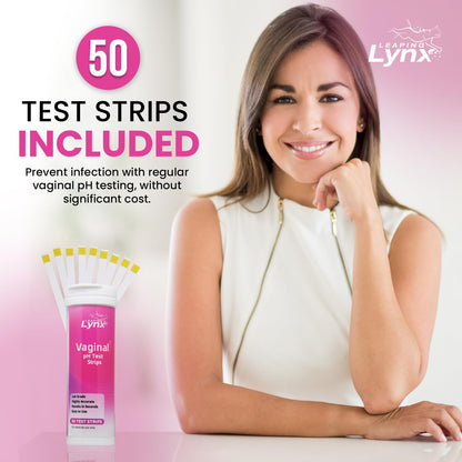 Vaginal pH Test Strips for Women – 50 Count | BV, Yeast & UTI Risk Screening | pH Range 4.0-8.0 | Easy Home Feminine Care Balance Check