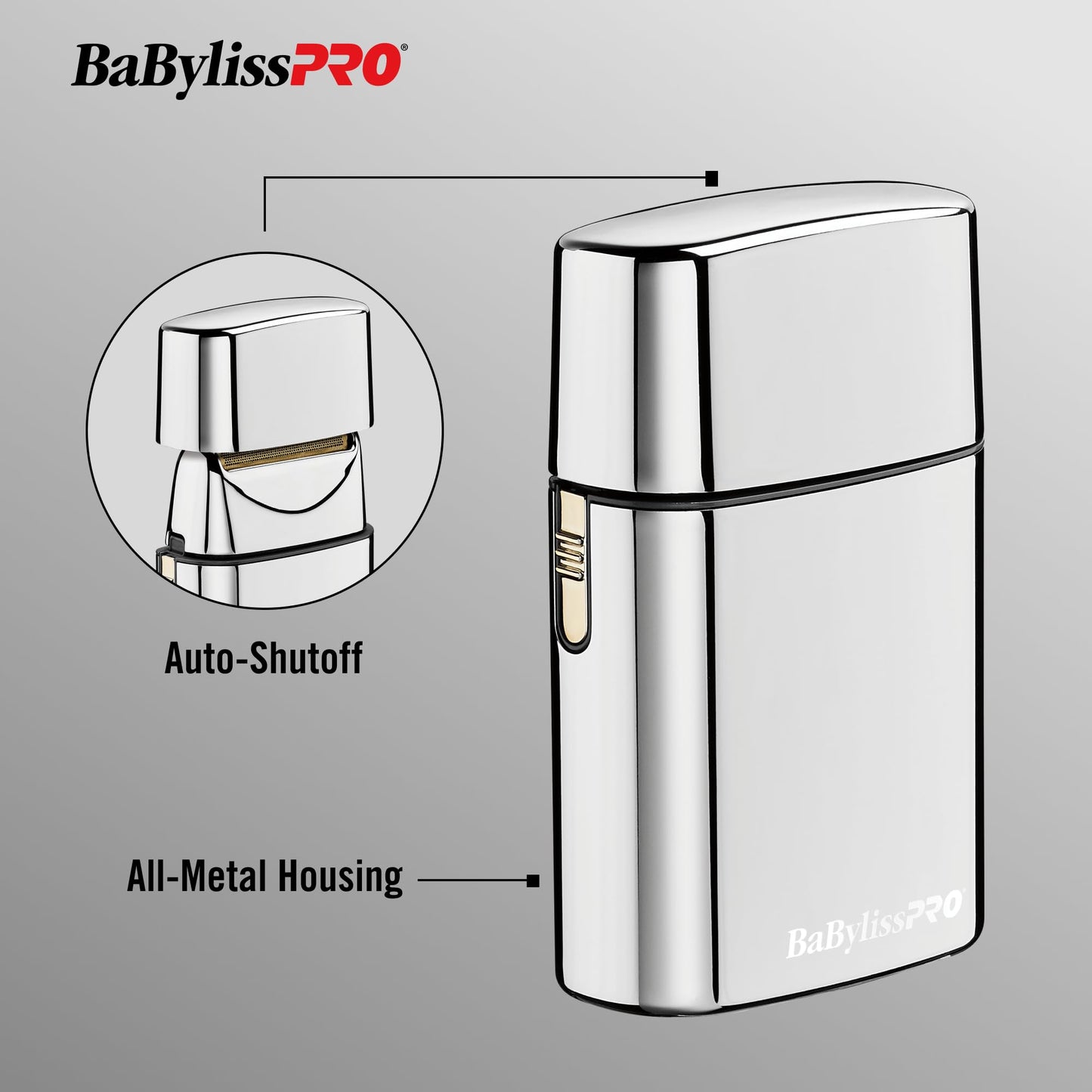 BaBylissPRO Barberology Foil Shaver FXFS1 SILVERFX Professional High-Torque Shaver