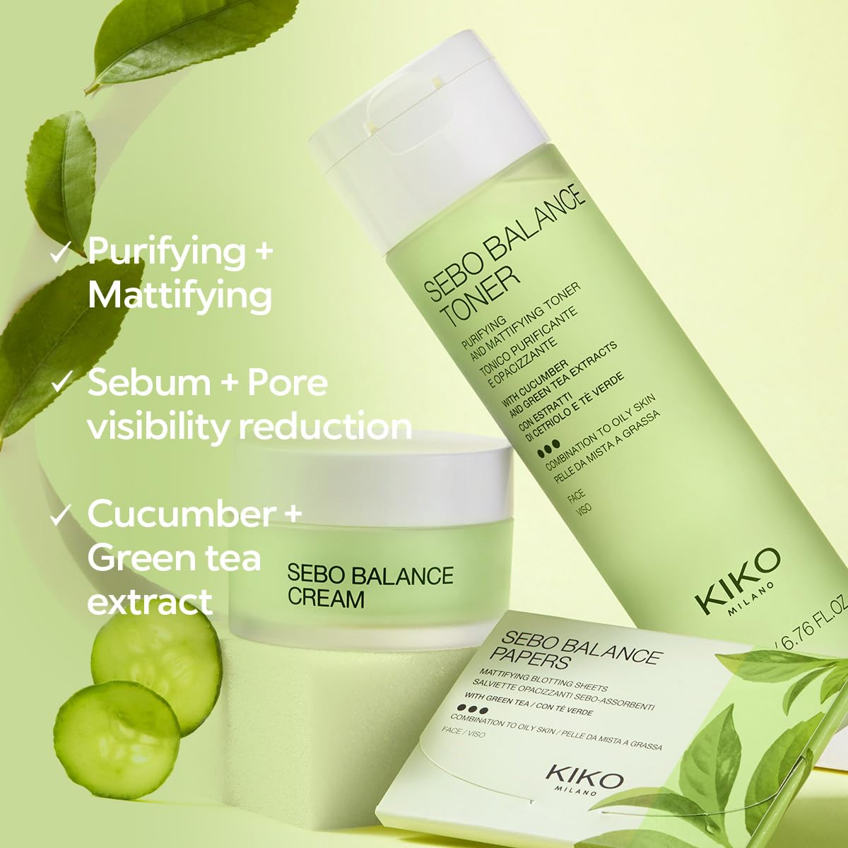 KIKO Milano Sebo Balance Toner | Purifying Matte-Finish Toner