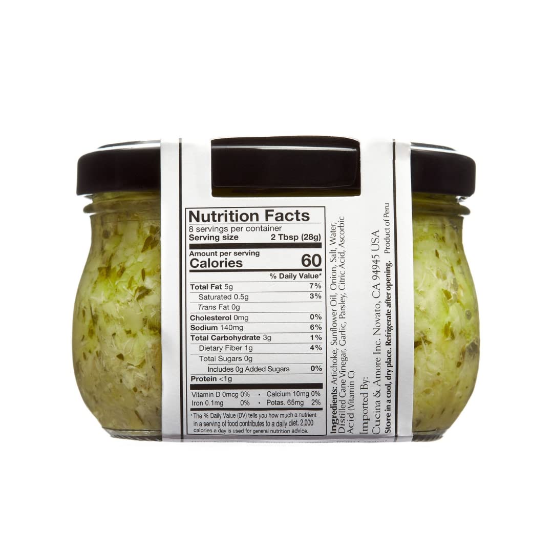 Cucina & Amore Artichoke Bruschetta | Plant-Based, Vegan, Non-GMO, Kosher 7.9oz (2 Pack)