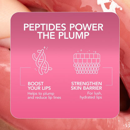 Buxom Plump Shot Peptides Lip Serum, Spellbound Pink