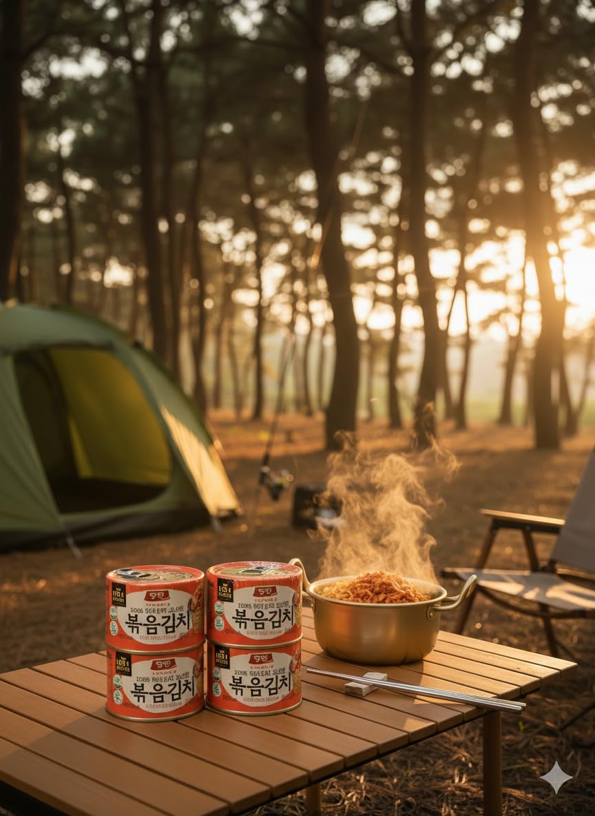 Korean Stir-Fried Kimchi with Sesame Oil 볶음김치 Yangban Canned Bokkeum Kimchi 160g x 4 – Ready to Eat, Authentic Spicy Flavor, Korea’s No.1 Kimchi Brand | DAHLORE