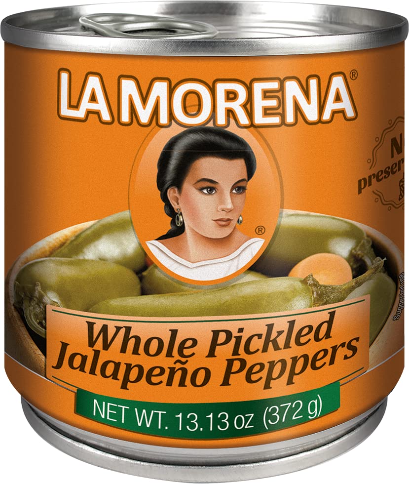 La Morena Whole Pickled Jalapeno Peppers, 13oz (1 unit)