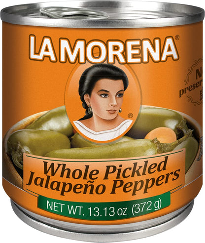 La Morena Whole Pickled Jalapeno Peppers, 13oz (1 unit)