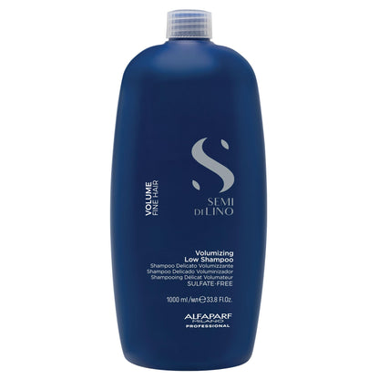 Alfaparf Milano Semi Di Lino Volume Shampoo For Fine Hair – Sulfate Free Volumizing Low Shampoo - Adds Intense Volume, Thickness and Body - Anti-Frizz - Professional Salon Quality