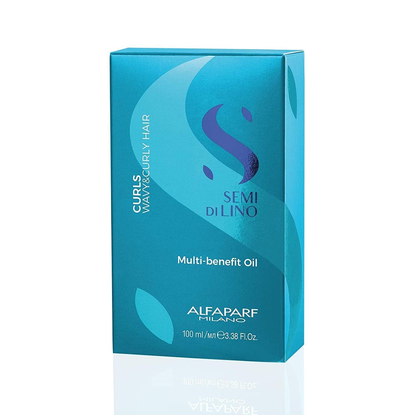 Alfaparf Milano Semi di Lino Curls Nourishing Hair Oil for Wavy and Curly Hair- Lightweight Multi-Benefit Serum - Reduces Frizz - Adds Shine and Hydration - Humidity and Heat Protection - 3.38 fl. oz.