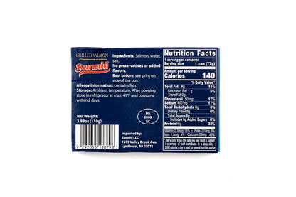 Sanniti Grilled Salmon Imported From Denmark, 3.9 Ounces (pack of 2)