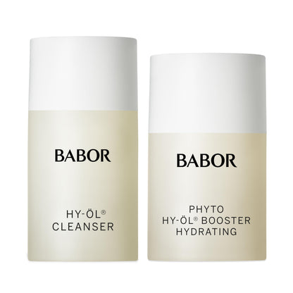 BABOR HY-OL & Phyto HY-OL Booster Hydrating Travel Size Skincare Kit, Cleansing Oil and Hydrating Cleanser, Skincare Set
