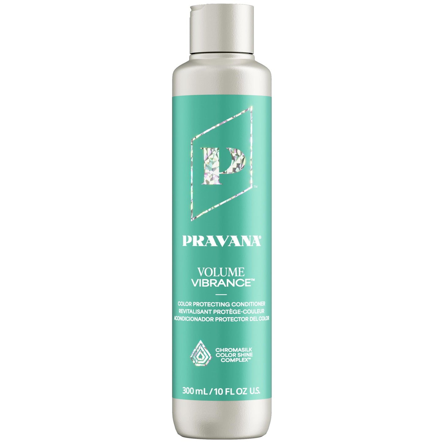 PRAVANA Volume Vibrance Conditioner | Adds Lightweight Volume, Lift & Fullness | For Fine, Color Treated Hair | Strengthens, Thickens, Reduces Breakage | Chromasilk Enhances Shine & Protection | Vegan