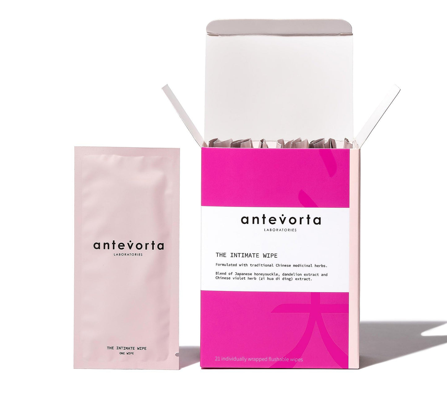 Antevorta Intimate Cleansing Gel & Flushable Wipes Set - Gentle pH-Balanced Feminine Wash + Individually Wrapped Flushable Wipes - Daily Freshness & Comfort for Sensitive Skin - Travel Friendly