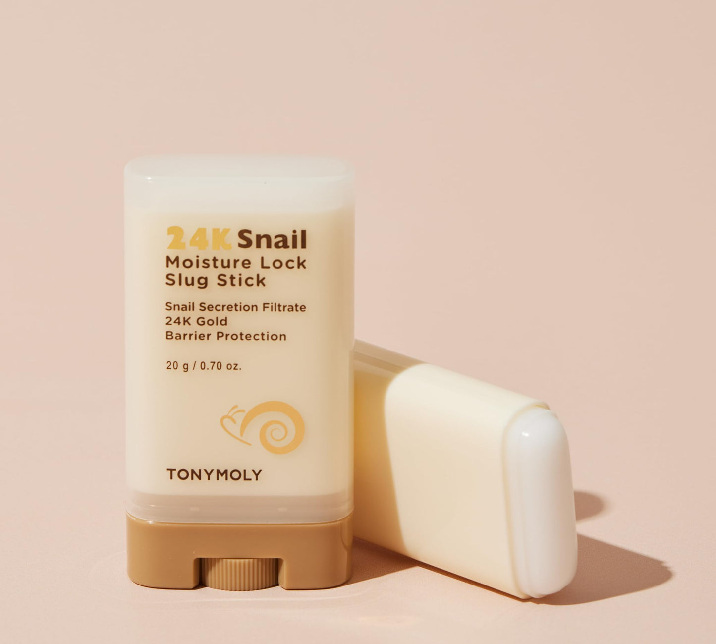 TONYMOLY 24K Snail Moisture Facial Stick 20g – Hydrating Multi Balm with Snail Mucin & 24K Gold for Glowing Skin, Anti-Aging Skincare, Moisture Barrier Protection, Korean Skincare