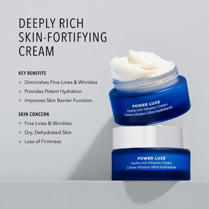 HydroPeptide Power Luxe Hydra-Rich Infusion Nighttime Face Cream, 1 Ounce