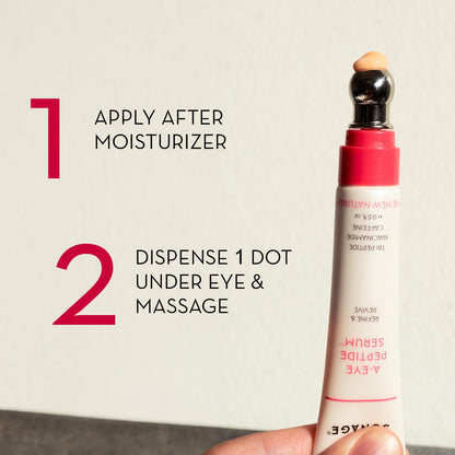 Sonage A-Eye Peptide Serum: for Dark Circles, Puffiness, Under Eye Bags, Wrinkles & Fine Lines | Anti-aging Serum for Eyes