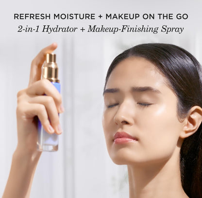 Tatcha Luminous Dewy Skin Mist | 2-in-1 Hydrator & Finishing Spray with Hyaluronic Acid for a Dewy Glow | 1.35 oz