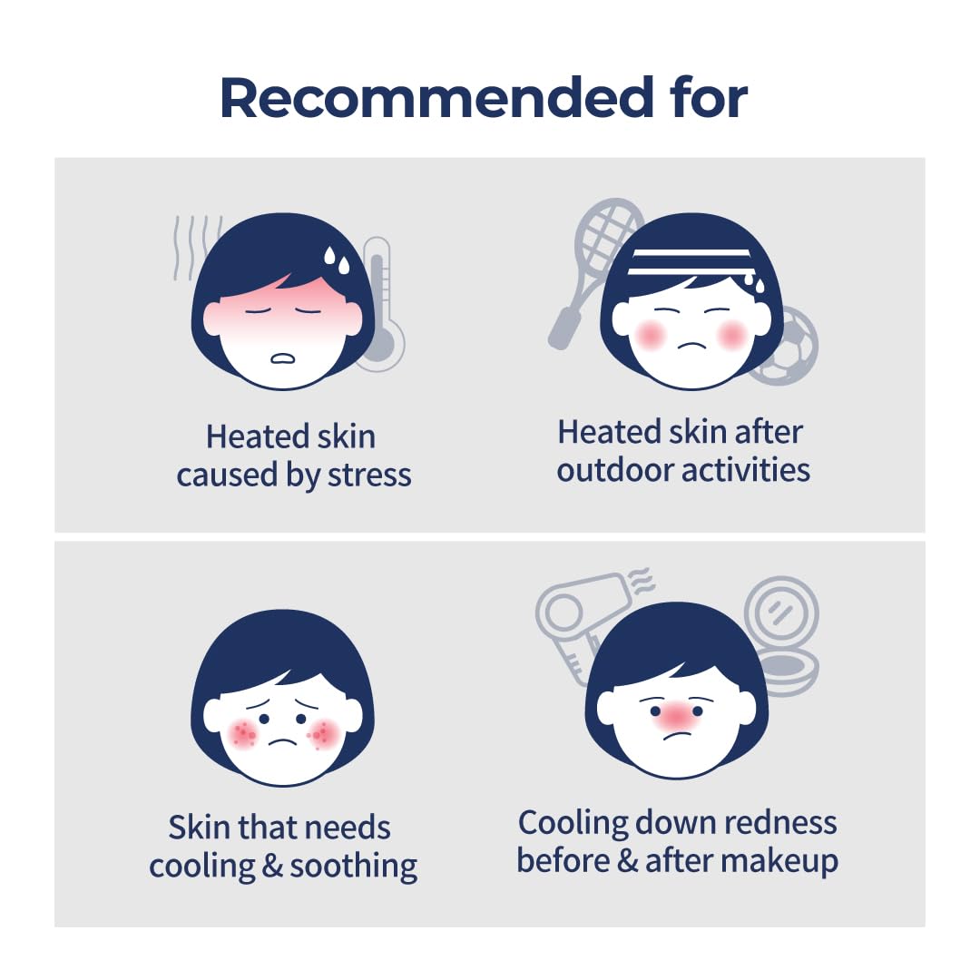 numbuzin No.4 Sheet Mask | Icy Soothing Sheet Mask | Instant Cooling, Hydrating with Tea Tree Extract, Bergamot Leaf Extract | Soothes, Relieves Heated Skin | Korean Skincare | 5 sheets