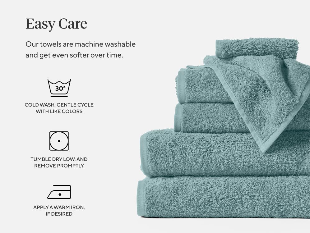 Coyuchi Air Weight Wash Cloth, 100% Organic Cotton Washcloth, 12"x12", Shadow
