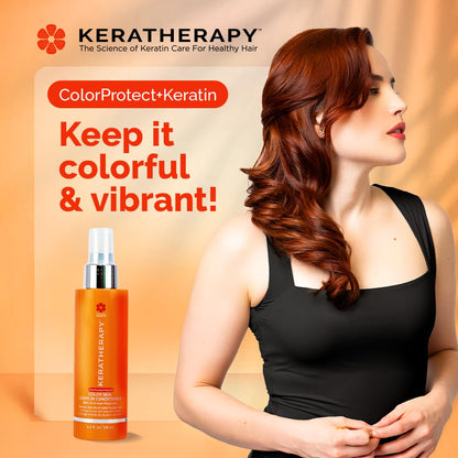 KERATHERAPY Color Seal Leave-in Conditioner Spray, 4.2 fl. oz., 125 ml – with Kerabond Technology including Keratin, Argan Oil, Collagen Amino Acids and Jojoba Oil, with intense UV and Heat protection