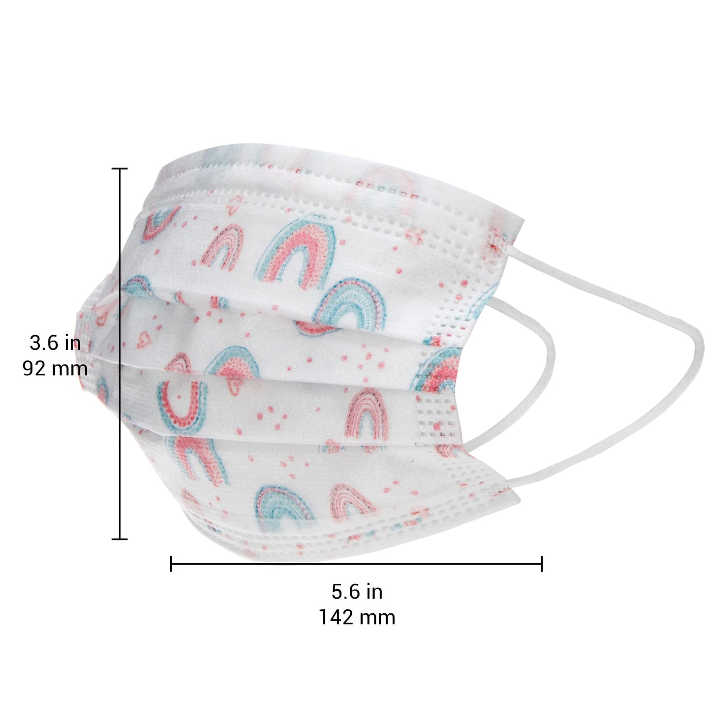 Dr. Talbot's Disposable Kid’s Face Mask for Personal Health by Nuby, 10 Pack, Girl, 6-12 years, Print and Packaging May Vary
