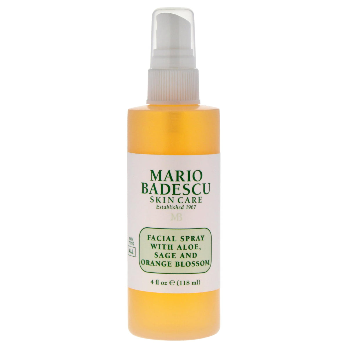 Mario Badescu Facial Spray with Aloe, Sage and Orange Blossom for All Skin Types | Face Mist that Hydrates & Uplifts