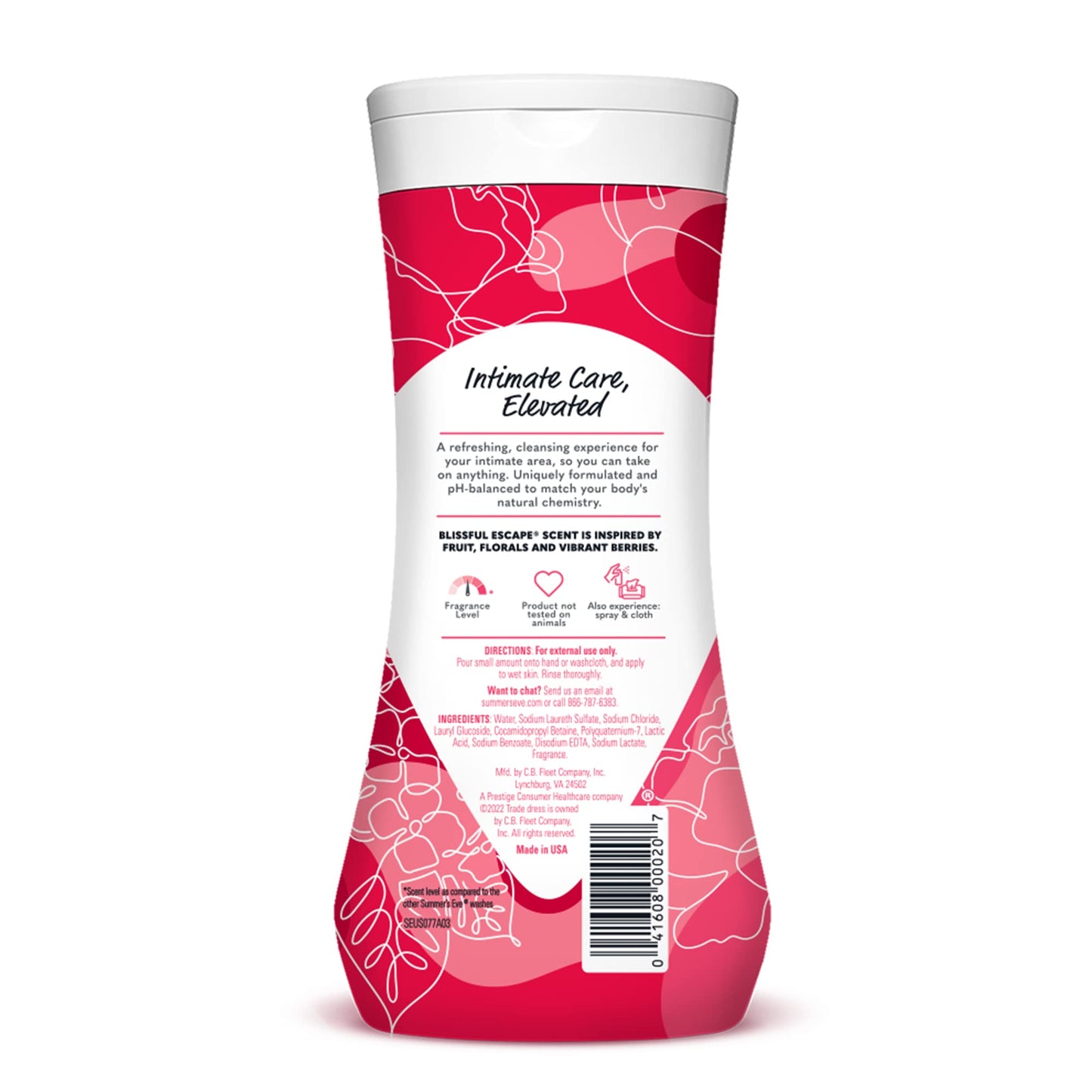 Summer's Eve Blissful Escape Body Wash & Wipes Bundle, Refreshing Feminine Hygiene, Removes Odor, pH Balanced