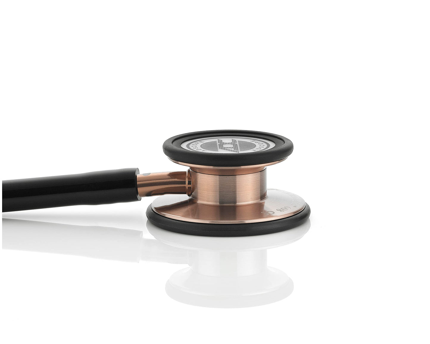 ADC Adscope 608 Convertible Clinician Stethoscope with Tunable AFD Technology, Adult Diaphragm and Adult Bell or Pediatric Diaphragm, 31 inch Length, Copper with Black Tubing