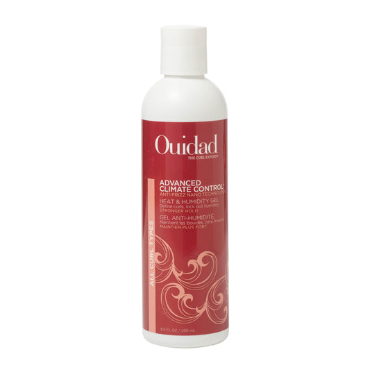 Ouidad Advanced Climate Control Heat & Humidity Stronger Hold Gel for Curly Hair – Crunch-Free Styling Gel, Fights Frizz & Locks In Moisture for Defined Curls, All Curl Types, Sulfate & Silicone-Free
