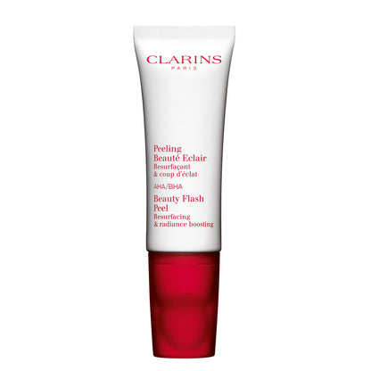 Clarins Beauty Flash Peel | 10-Minute At-Home Facial | Visibly Tightens Pores | Gently Eliminates Dead Skin Cells | Refines Skin Texture | Renews Radiance | Contains AHAs and BHAs | All Skin Types